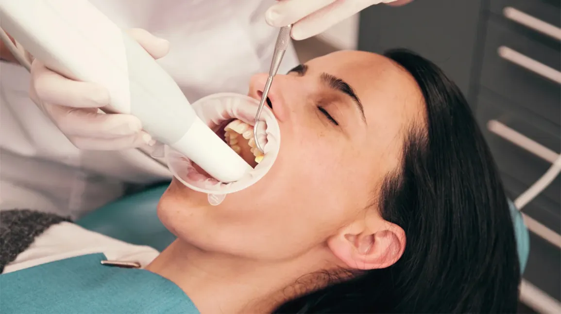 Routine care, illustrative dental-care visual